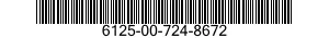 6125-00-724-8672  6125007248672 007248672