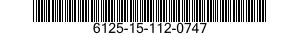 6125-15-112-0747 MOTOR-GENERATOR 6125151120747 151120747