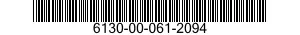6130-00-061-2094  6130000612094 000612094