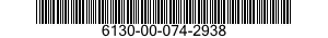 6130-00-074-2938  6130000742938 000742938