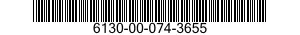 6130-00-074-3655  6130000743655 000743655