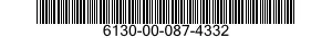 6130-00-087-4332  6130000874332 000874332