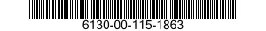 6130-00-115-1863  6130001151863 001151863