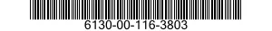 6130-00-116-3803  6130001163803 001163803