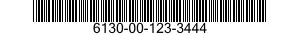 6130-00-123-3444  6130001233444 001233444