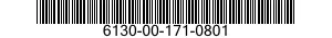 6130-00-171-0801  6130001710801 001710801
