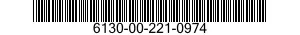 6130-00-221-0974  6130002210974 002210974