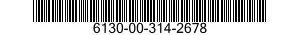 6130-00-314-2678  6130003142678 003142678
