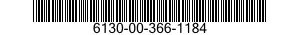 6130-00-366-1184  6130003661184 003661184
