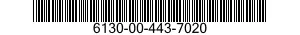 6130-00-443-7020  6130004437020 004437020