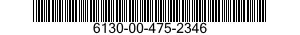 6130-00-475-2346  6130004752346 004752346