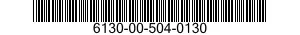 6130-00-504-0130  6130005040130 005040130