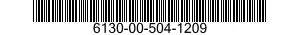 6130-00-504-1209  6130005041209 005041209