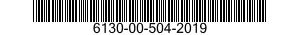6130-00-504-2019  6130005042019 005042019