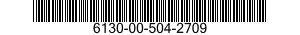 6130-00-504-2709  6130005042709 005042709