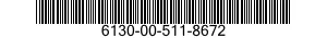 6130-00-511-8672  6130005118672 005118672