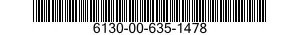 6130-00-635-1478  6130006351478 006351478