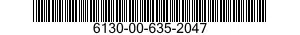 6130-00-635-2047  6130006352047 006352047