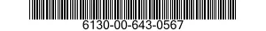 6130-00-643-0567 RECTIFIER,METALLIC 6130006430567 006430567