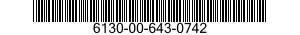 6130-00-643-0742 RECTIFIER,METALLIC 6130006430742 006430742