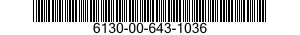 6130-00-643-1036  6130006431036 006431036