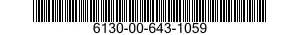 6130-00-643-1059  6130006431059 006431059