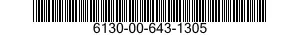 6130-00-643-1305  6130006431305 006431305