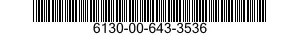 6130-00-643-3536  6130006433536 006433536