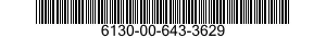 6130-00-643-3629  6130006433629 006433629