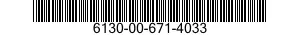 6130-00-671-4033  6130006714033 006714033