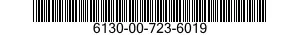 6130-00-723-6019  6130007236019 007236019