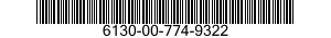 6130-00-774-9322  6130007749322 007749322