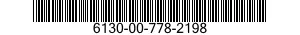 6130-00-778-2198  6130007782198 007782198