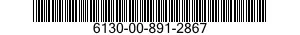 6130-00-891-2867  6130008912867 008912867