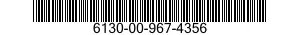 6130-00-967-4356  6130009674356 009674356