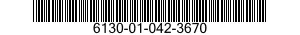 6130-01-042-3670  6130010423670 010423670