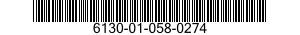 6130-01-058-0274  6130010580274 010580274