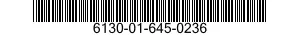6130-01-645-0236 BATTERY POWER SUPPLY 6130016450236 016450236