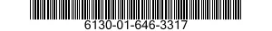 6130-01-646-3317 BATTERY POWER SUPPLY 6130016463317 016463317