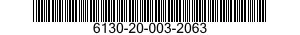 6130-20-003-2063 CHARGER UNIT ASSEMB 6130200032063 200032063