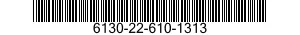 6130-22-610-1313 BATTERY POWER SOURCE 6130226101313 226101313