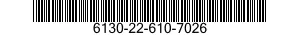6130-22-610-7026 POWER SUPPLY ASSEMBLY 6130226107026 226107026