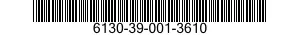 6130-39-001-3610 POWER SUPPLY ASSEMBLY 6130390013610 390013610
