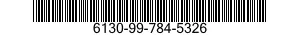6130-99-784-5326  6130997845326 997845326