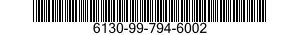 6130-99-794-6002 CHARGER,BATTERY 6130997946002 997946002