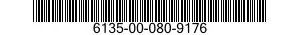 6135-00-080-9176 BATTERY,NONRECHARGEABLE 6135000809176 000809176