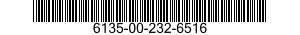 6135-00-232-6516  6135002326516 002326516