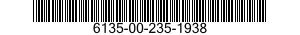 6135-00-235-1938 BATTERY,NONRECHARGEABLE 6135002351938 002351938