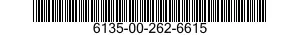 6135-00-262-6615 BATTERY,NONRECHARGEABLE 6135002626615 002626615