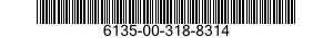 6135-00-318-8314 BATTERY,NONRECHARGEABLE 6135003188314 003188314